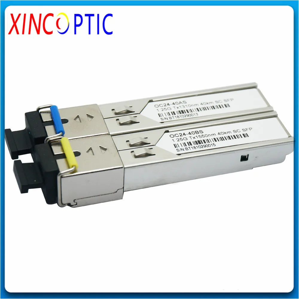 1 25G 1310/1490nm 40 км BIDI WDM LC/SC Fibe SFP модуль приемопередатчика совместимый GE LH40 SM1310/SFP