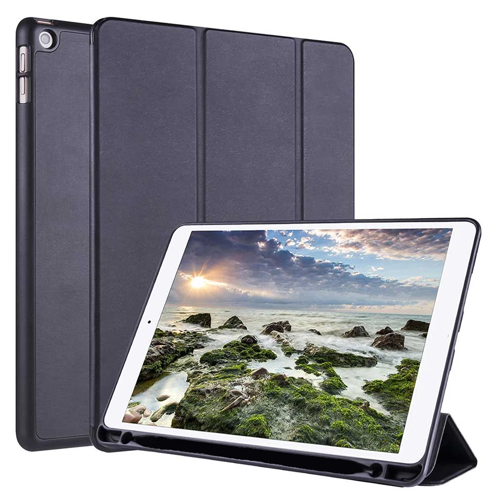 

Чехол для iPad Air 2, чехол 9,7 дюйма со слотом для ручки, чехол с автоматическим пробуждением и автоматическим спящим режимом для iPad Mini 4 5, чехол-к...