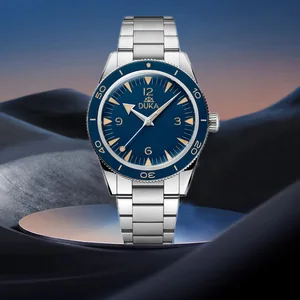 Мужские автоматические механические часы DUKA, Классические деловые спортивные часы в стиле ретро, водонепроницаемость 2021 м, 41 мм, 200