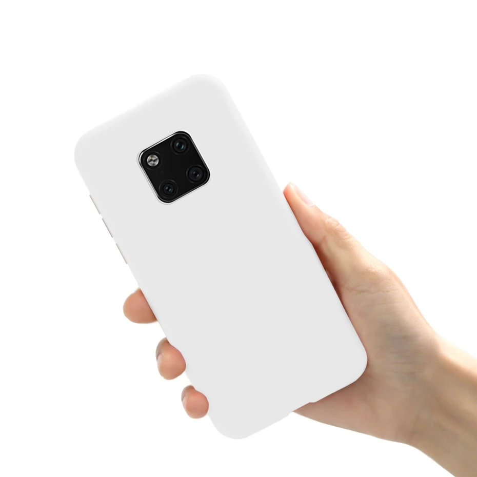 Макарон силиконовый мягкий чехол для huawei Y7 Y6 P20 P30 Lite Pro P Smart Коврики 20 30 Pro Lite Honor 10 8x 8c чехол для телефона - Цвет: white