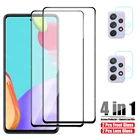 Закаленное стекло 4 в 1 для Samsung Galaxy A72, A52 5G, A51, A71, защитная пленка для объектива камеры Samsung A52, A72 4G 5G, A51