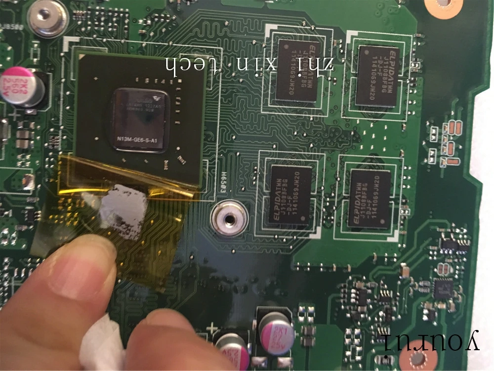 Материнская плата yourui для ноутбука ASUS X75VD материнская HM70 REV 2 0 DDR3 полностью