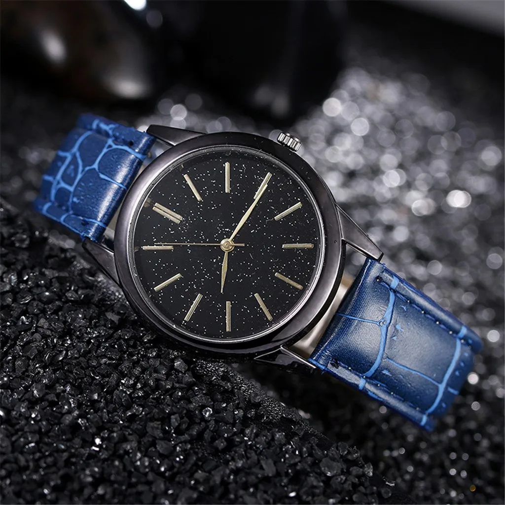 

2020 New Popular Men's Casual Net With Stars Decoration Fashion Wild Belt Watch montre en bois reloj masculino montre de marque