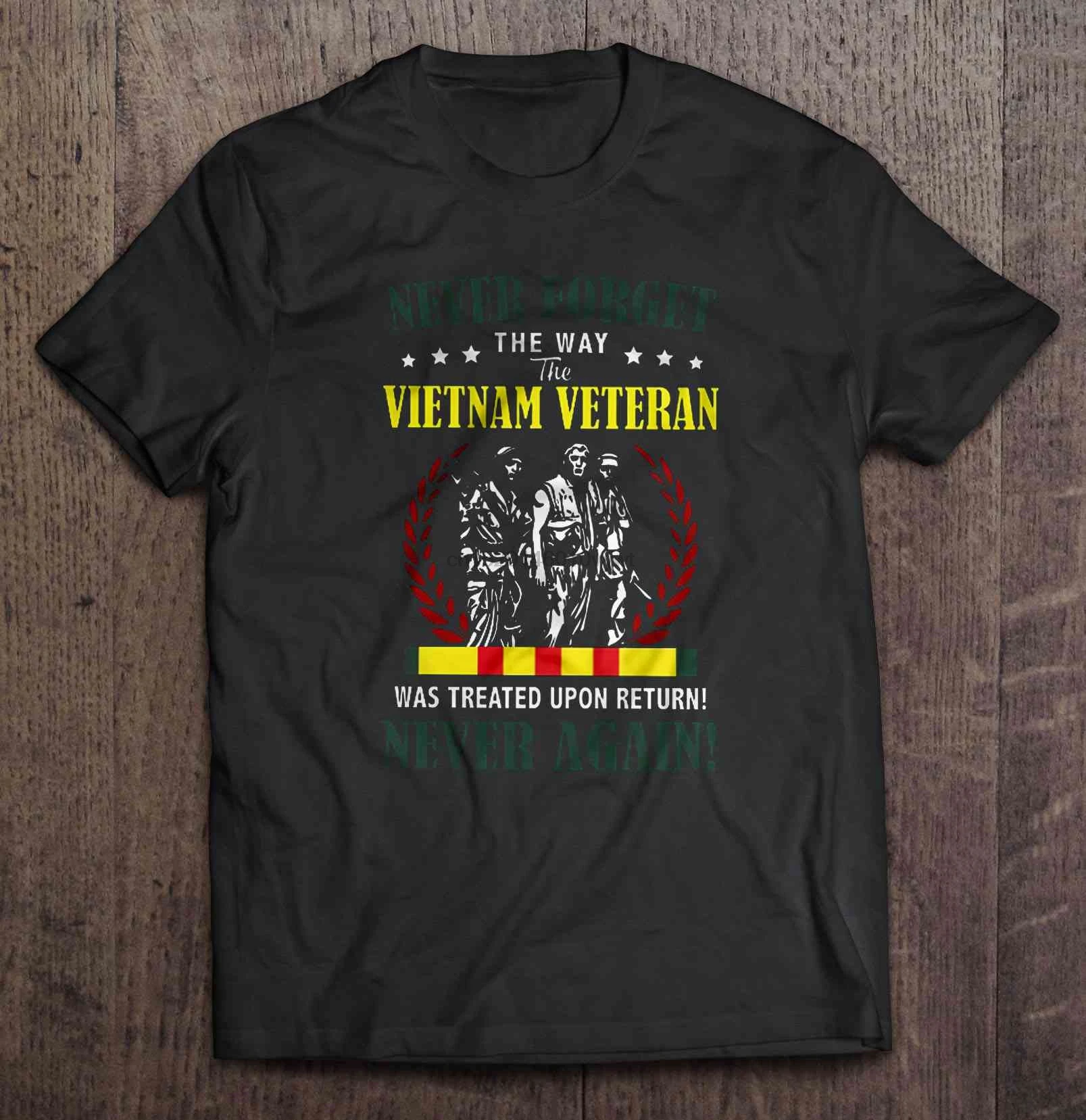 Мужская смешная футболка модная никогда не забудьте о том как vietnam Veteran был