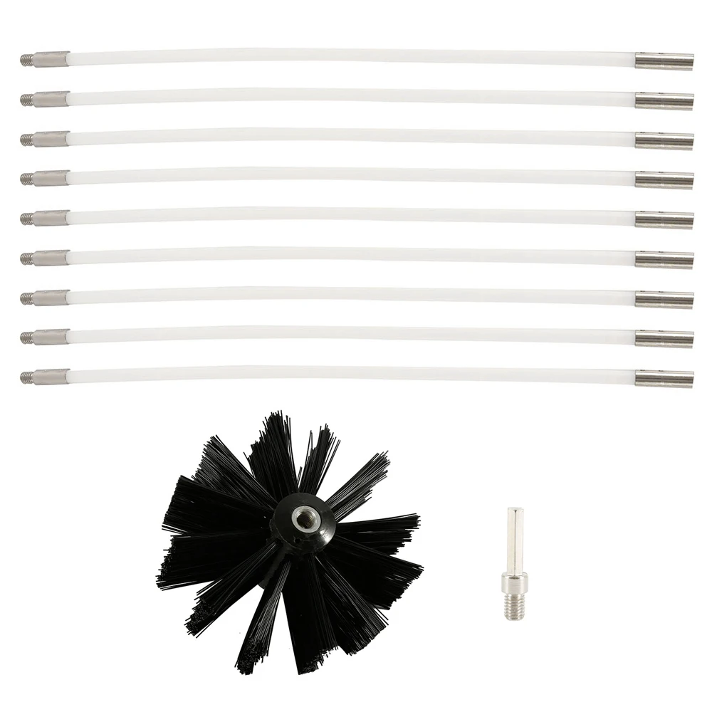 1 компл. нейлоновая щетка длинная ручка гибкие трубные стержни для дымового котла