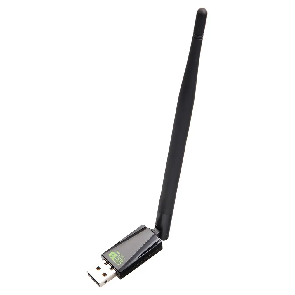 

150Mbps Wireless Network Card Computer Mini USB WiFi Adapter LAN Receiver Dongle Antenna For PC Windows Single Frequency 2.4GHZ