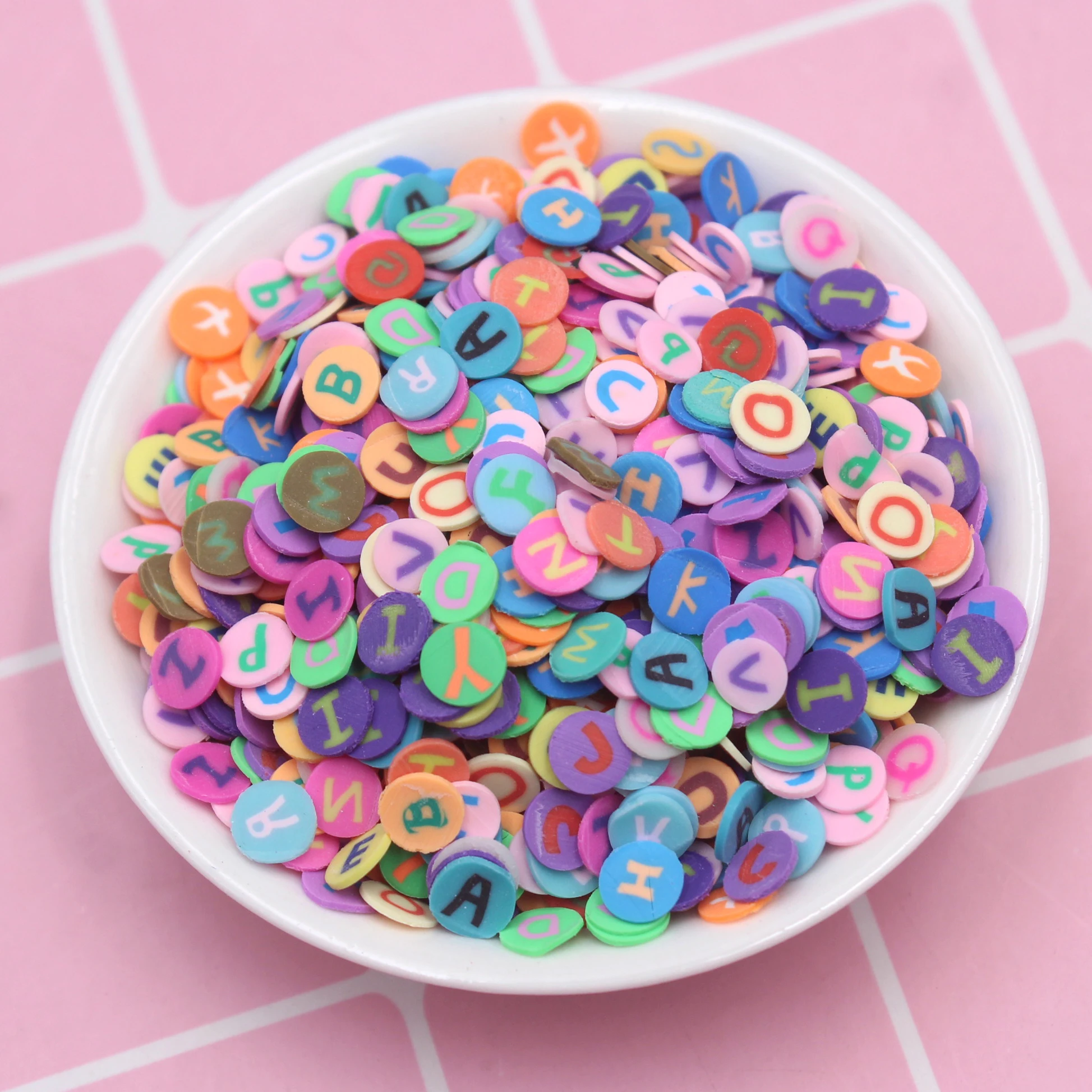 

100 г/лот 5 мм круглые алфавиты смесь фотоблесток для рукоделия аксессуары