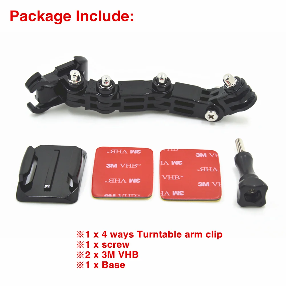 Крепление на мотоциклетный шлем изогнутое клейкое крепление для Xiaomi yi 4K Gopro Hero 9 8 7