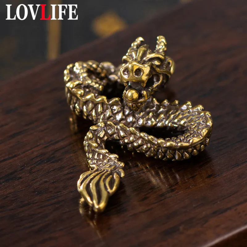 Зодиак в ретро стиле из латуни дракон искусственная медь голова дракона змея