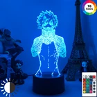 Акриловая 3d лампа, аниме Майн-герой, Wissenschaft Dabi, USB-лампа, холодный свет, аниме украшение, лампа