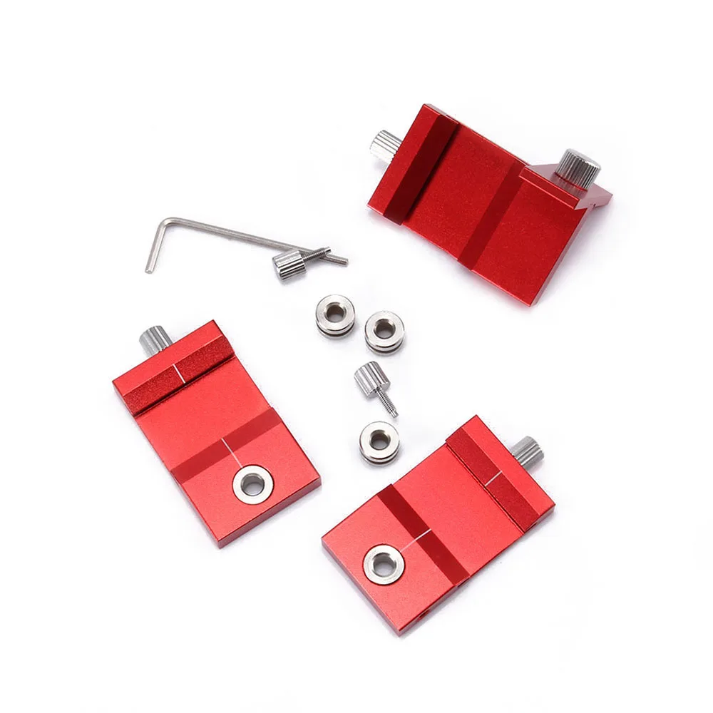 

Drill Locator Set Wood Doweling Jig Guide Hole Punch Adjustable Ruler Woodwork