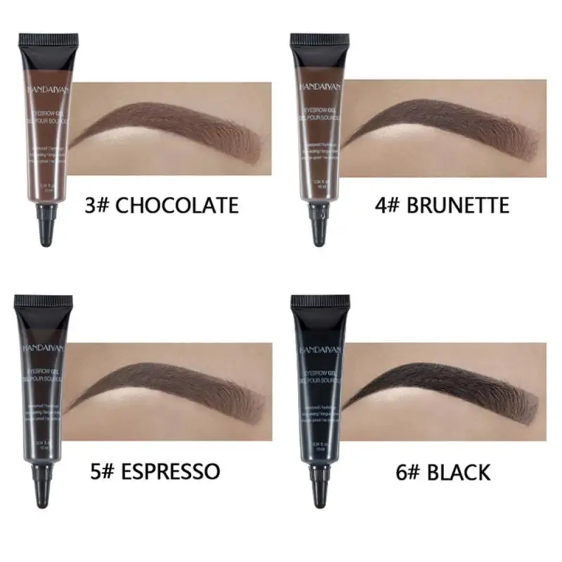 Водостойкий жидкий 3D крем для бровей 1 шт. тени пигмент усилитель стойкий