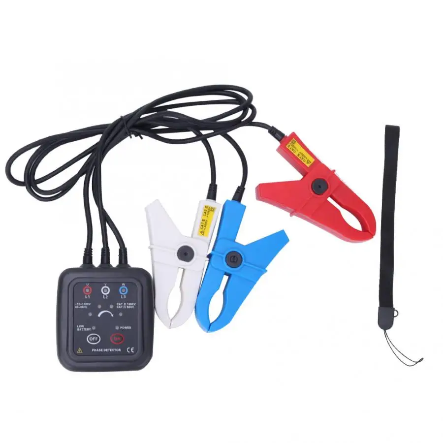 

Бесконтактный детектор фазовой последовательности ETCR 1000D, состояние фазовой последовательности: Динамический аудио-оптический индикатор, ...