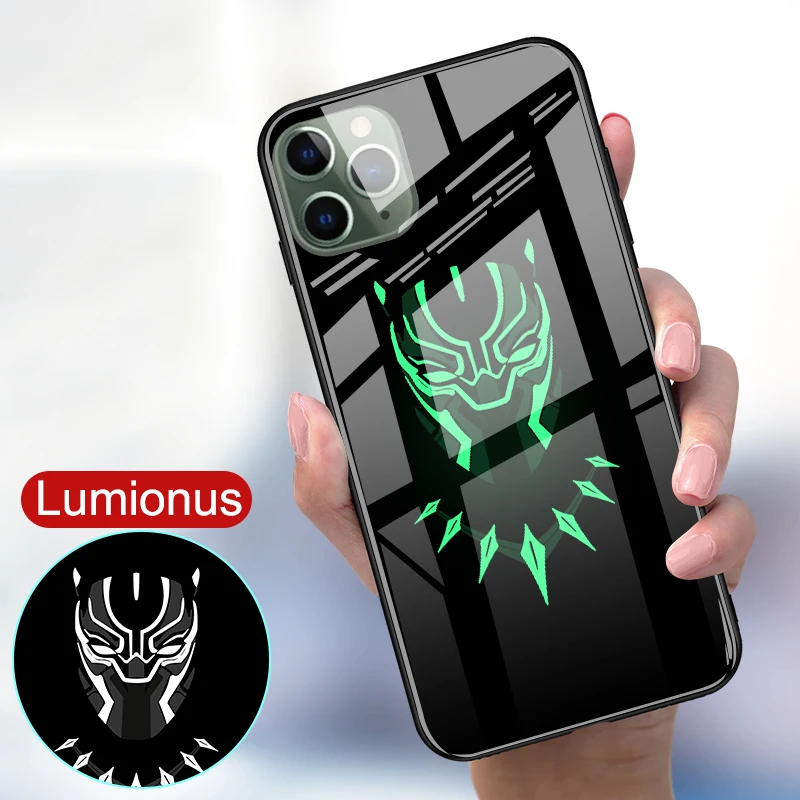 Роскошный чехол для iX 6S 7 8 Plus 5S SE Черная пантера iXR XS 11 Pro Max|Бамперы| |