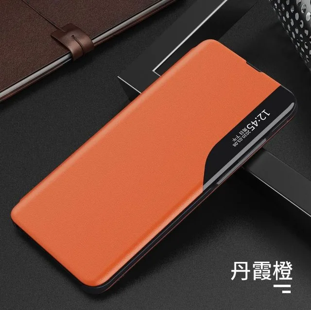 Роскошные кожаные смарт Чехлы для Huawei Mate 20 Pro P40 Lite E Sleep Wake Up Flip Cover For P20 P30