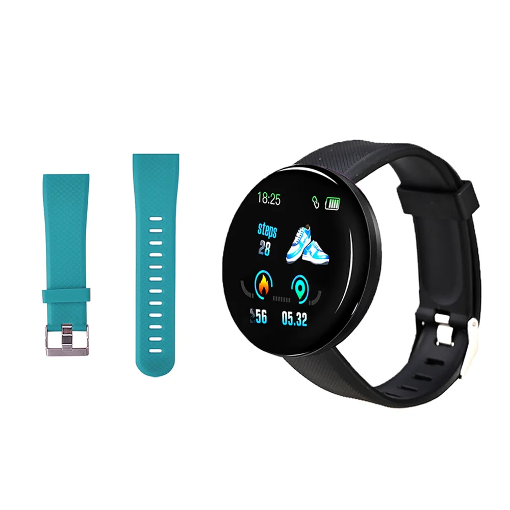 Black N Green strap 116 плюс смарт-браслет D13 спортивный фитнес-браслет D18 умный Браслет измерение кровяного давления шагомер Smartband часы - Цвет: Black N Green strap