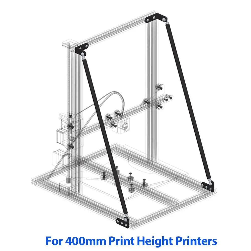 3d принтер галстук комплект кронштейн для Creality3D CR-10/10 S/10 S4 TEVO Tornado AnetE12 DIY настольный принт наборы для 400/500 мм высота печати