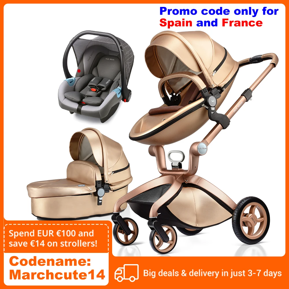 Детская коляска 3 в 1 популярная Система путешествий для мам высокая Land Scape с