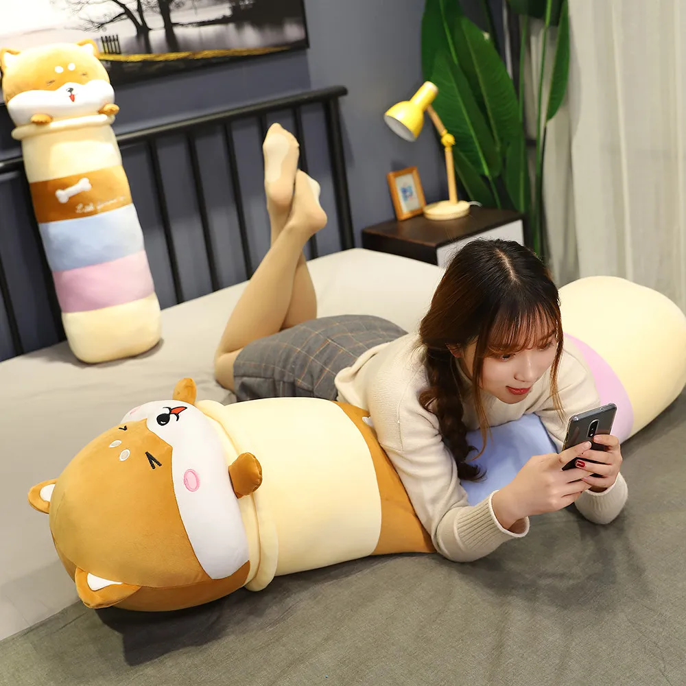Comprar Bonito Perro Shiba Inu De 60-120cm, Peluche Suave, Almohada Para Perros, Regalo De Navidad Para Niños, Kawaii Valentine