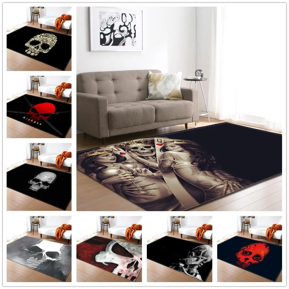 30 стилей череп серии коврики с узором для Гостиная Спальня Хэллоуин вечерние