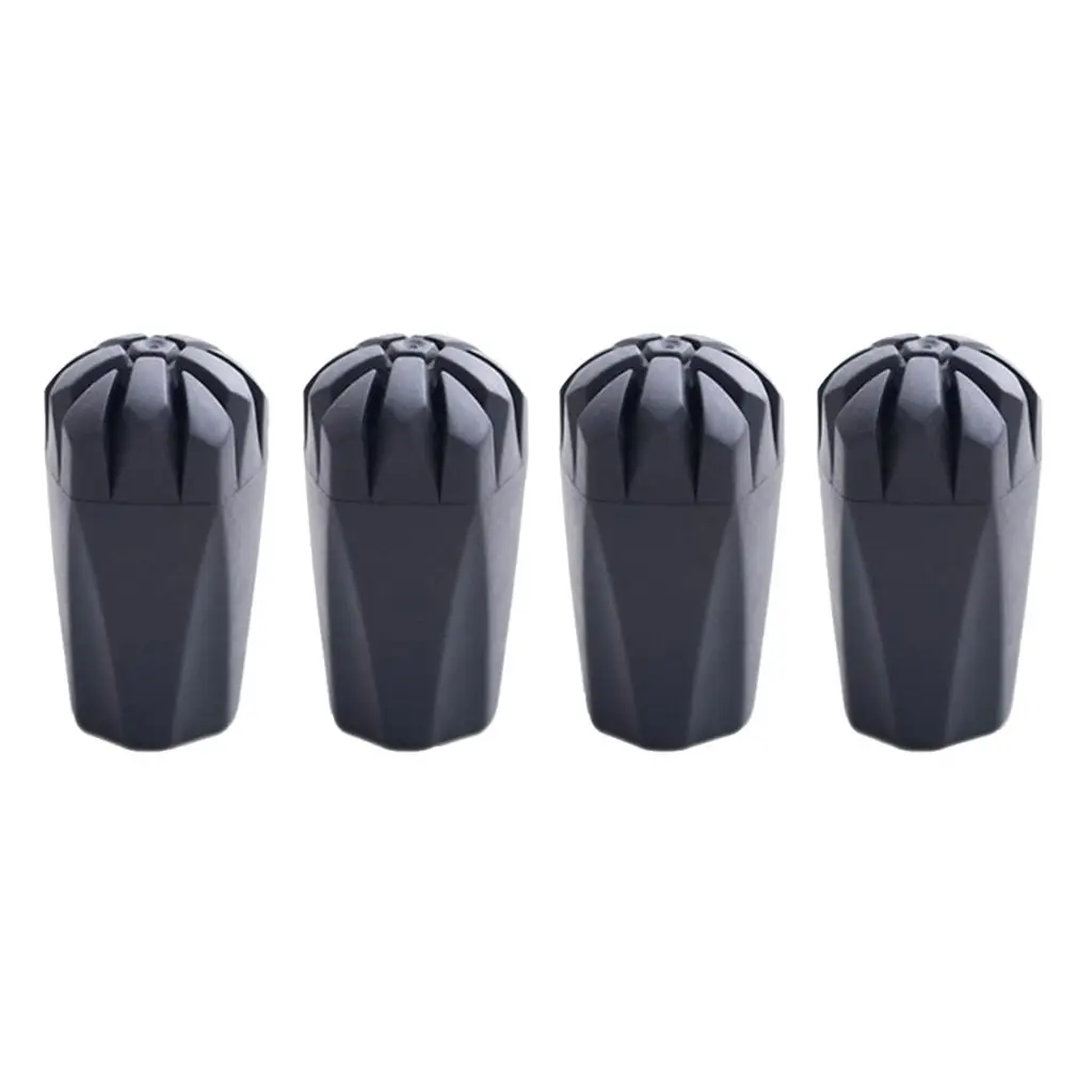 

Set of 4 Hiking Tips Anti-slip Walking Protection End Protection Black