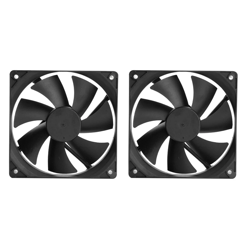 

Chassis Fan Heat Dissipation 12 CM Ultra Quiet Chassis Fan Suitable for Desktop Computers 2 Pieces