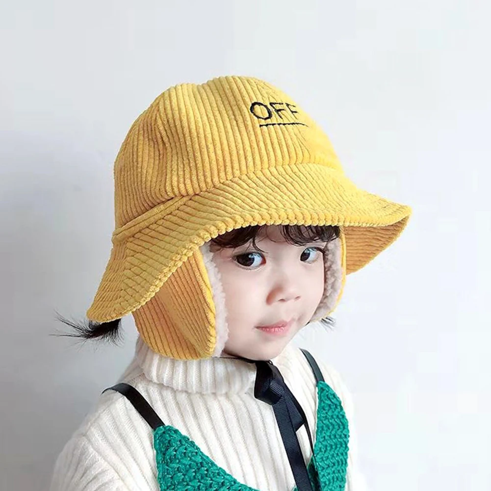 

Зимняя Вельветовая шапка с откидной муфтой для ушей, регулируемая эластичная плотная шапка для защиты ушей с вышивкой, Рыбацкая шапка, одно...