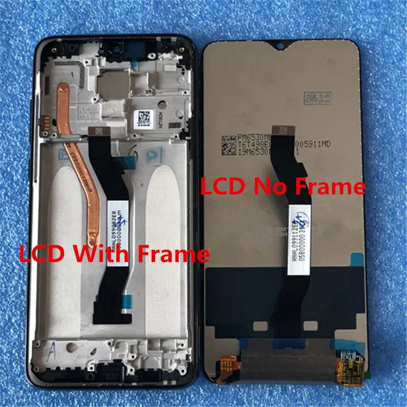 Axisinternational для 6," Xiaomi Redmi Note 8 ЖК-экран+ Сенсорная панель дигитайзер Рамка для Redmi Note 8T