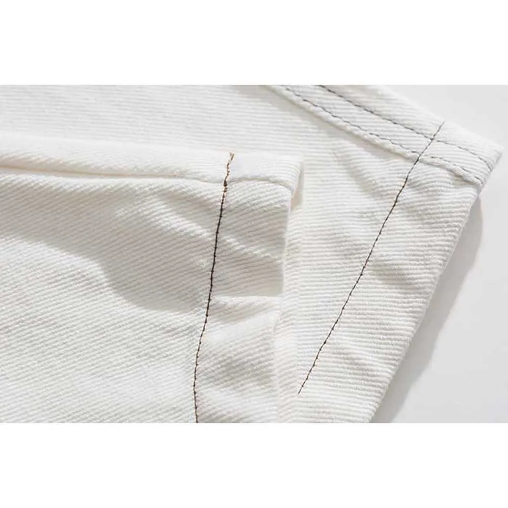 Japanese Style Trendy Baggy Jeans Men Cargo Pants Streetwear Pockets Trousers Vintage Hip Hop Denim