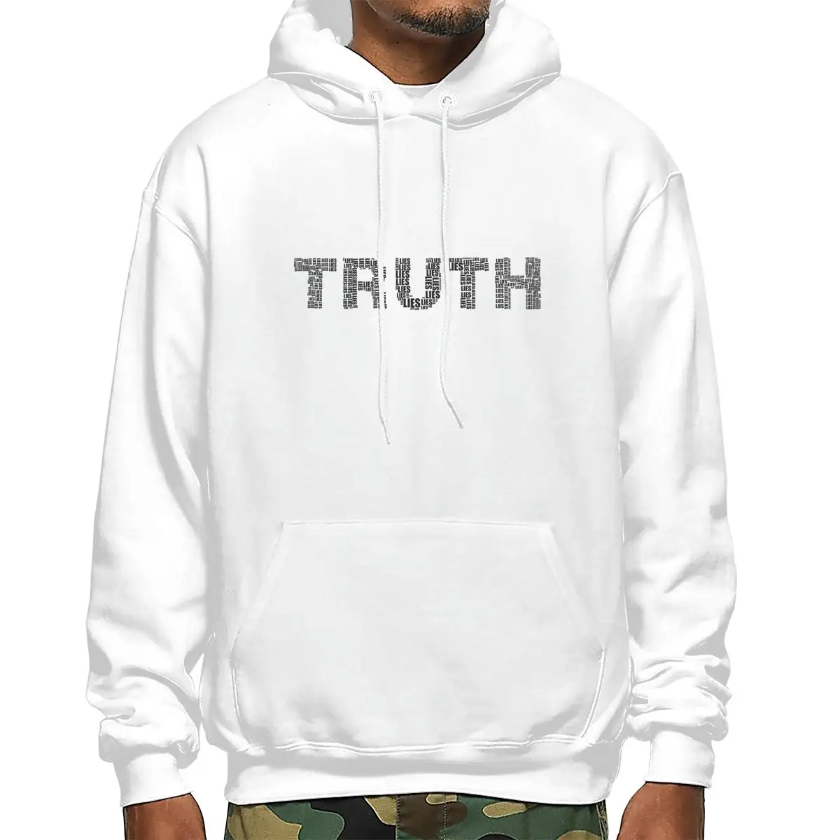 

The Truth Mens 2021 Streetwear Harajuku Pullover Hoodie Pullover Hooded Sweatshirt TX6252