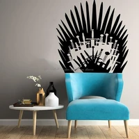 bathroom toilet wall stickers anime movie game throne funny home sofa chair commode decoration vinyl decal unique gift dy22