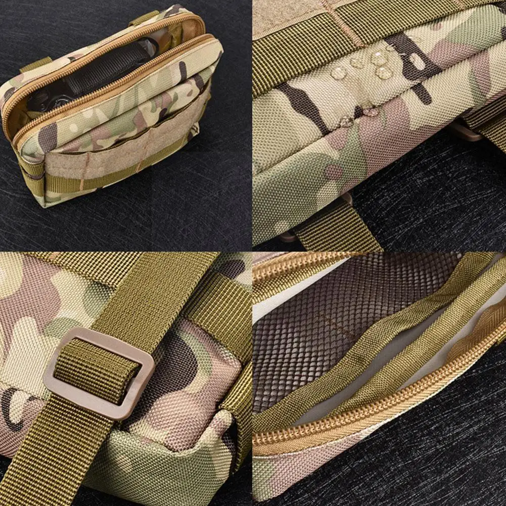 

Military EDC Molle Pouch Mesh Tools Accessory Pouches Flashlight Waist Hunting R2X2 Pocket Outdoor Tactical Magazine Bags E9A0