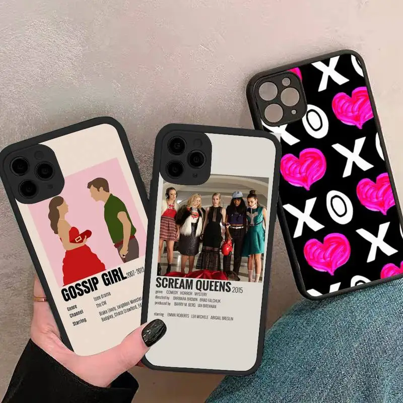 

TV Gossip Girl sexy funny movie Phone Cases Matte Transparent for iPhone 7 8 11 12 s mini pro X XS XR MAX Plus cover funda