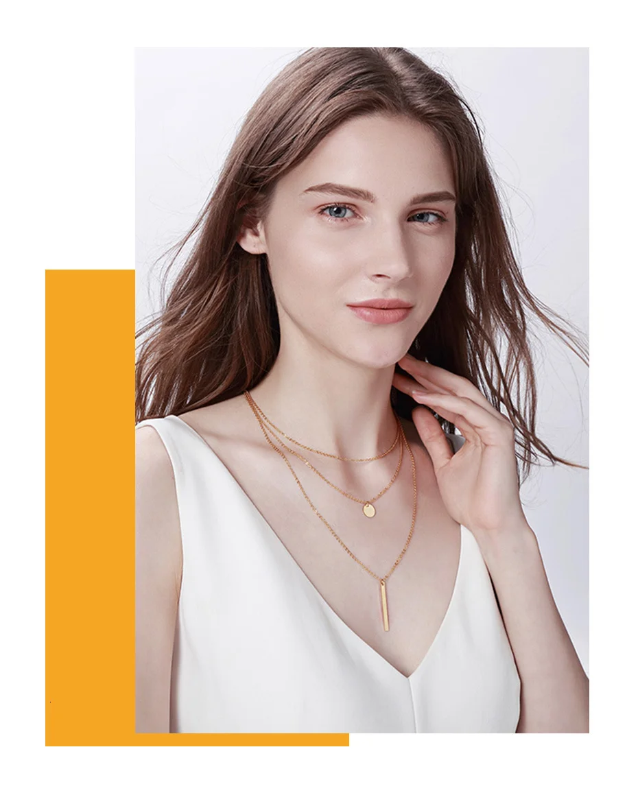 Vnox многослойное ожерелье-чокер s для женщин золотой тон нержавеющая сталь монета бар кулон ожерелье леди воротник подарки для нее