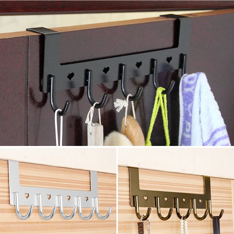 Крючок для халата черный алюминиевый крючок ванной комнаты вешалка полотенец