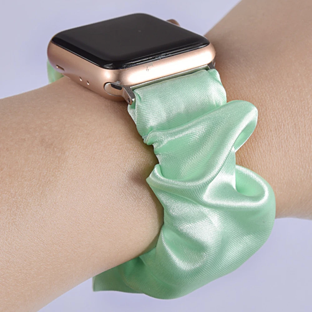 Резной ремешок для Apple watch series 6 5 4 se iWatch 3 38 мм 42 Женский эластичный пояс correa Браслет