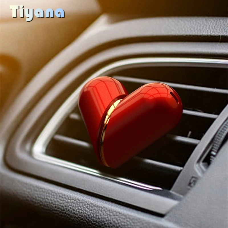 

Rotating Heart Shaped Balm Long Lasting Light Fragrance Inside Car Air Outlet Deformed Aroma Deodorant Custom Car Aromatherapy 6