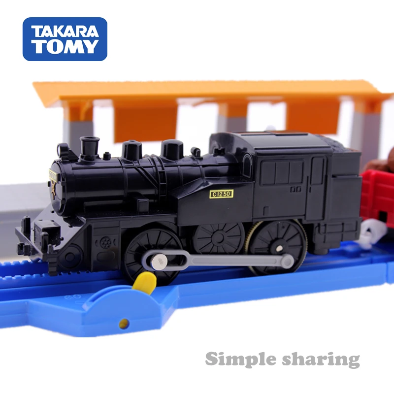 Набор моделей паровозиков Takara Tomy Tomica Plarail литый под давлением развивающий трек