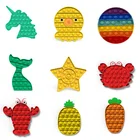 Антистрессовые игрушки для взрослых и детей, единорог, динозавр, сенсорный Антистресс игрушка для аутистов