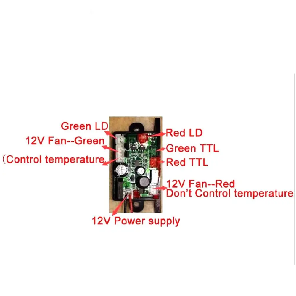 532nm 10mw-500mW + 650nm 200mW лазерный диодный источник питания печатная плата 12V | Лампы и