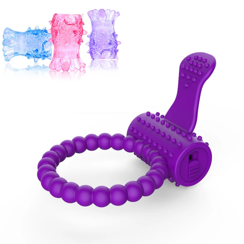 Мужская секс-игрушка Вибрирующие Кольца для пениса Силиконовые вибраторы