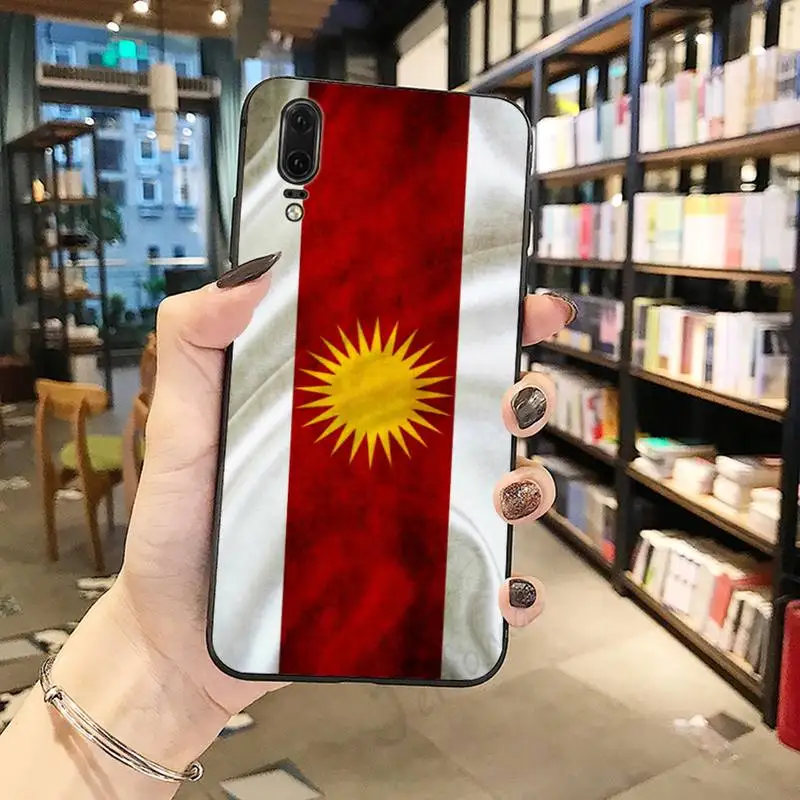 

Yazidis Flag art design pattern luxury brand Phone Case shell For Huawei honor Mate P 10 20 30 40 Pro 10i 9 10 20 8 x Lite