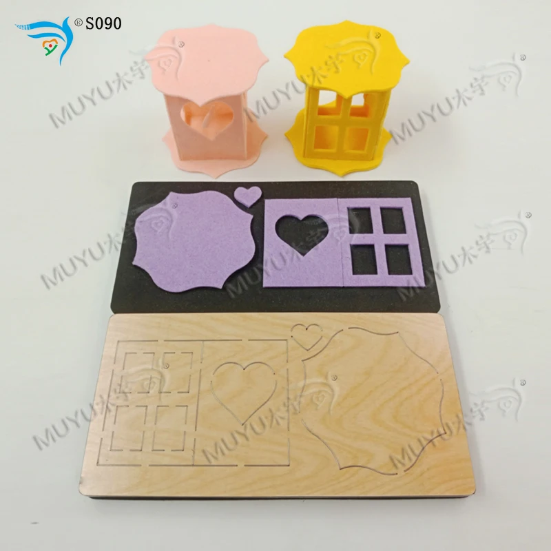 Деревянный штамп с розовым фонариком режущий инструмент форма для скрапбукинга