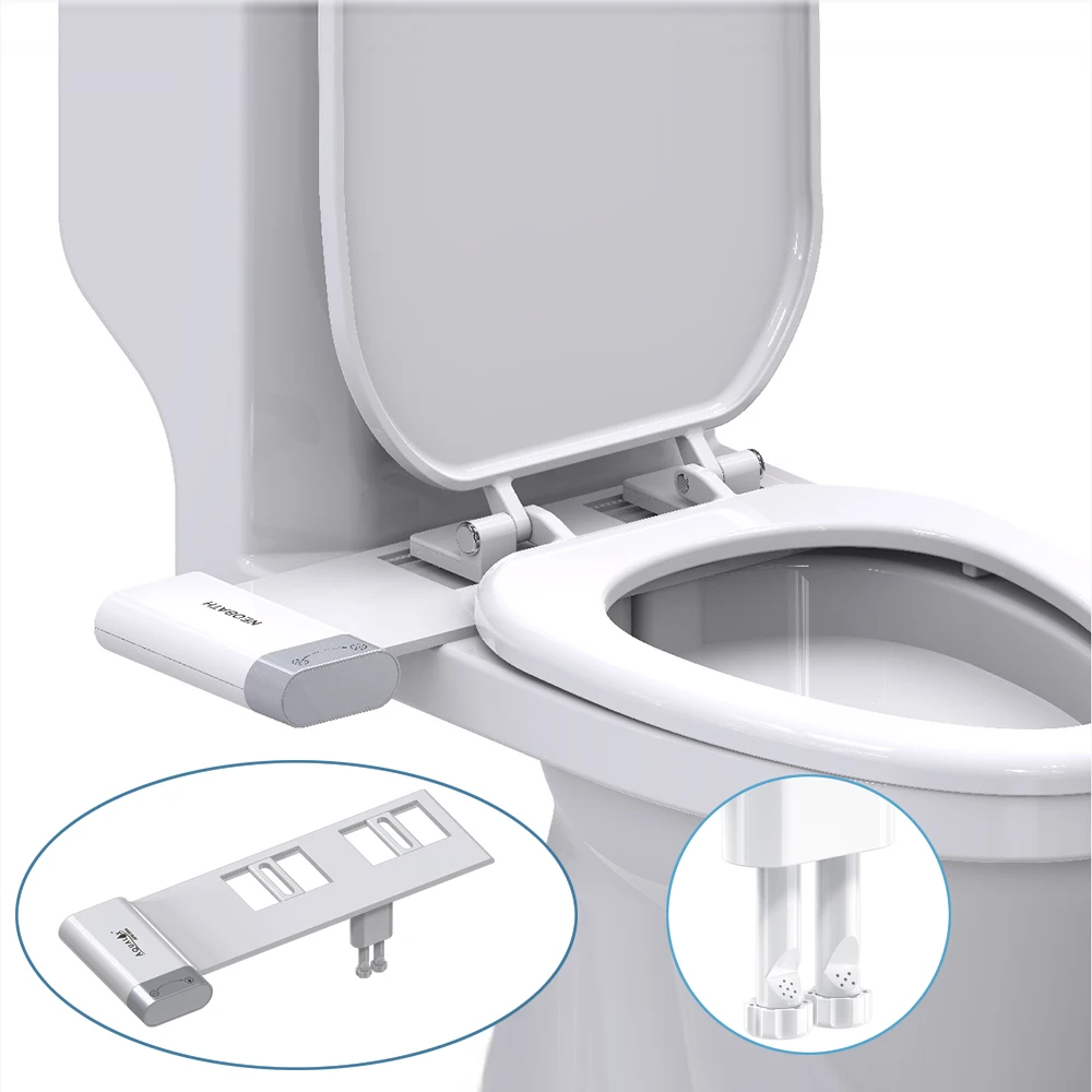 Неэлектрическое биде + Подсветка для унитаза сиденье автоматический распылитель