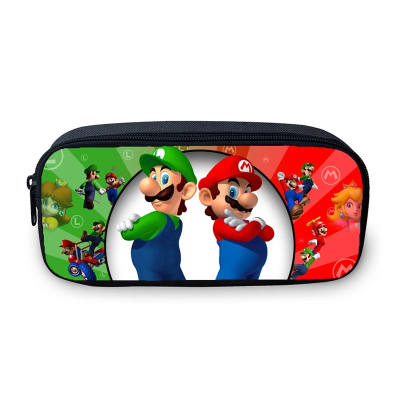 Белый Комплект из 3 предметов, школьный рюкзак с принтом «Super Mario Bros» для мальчиков-подростков, школьные сумки для девочек, сумка для книг, детский ноутбук, Mochila Infantil - Цвет: Белый
