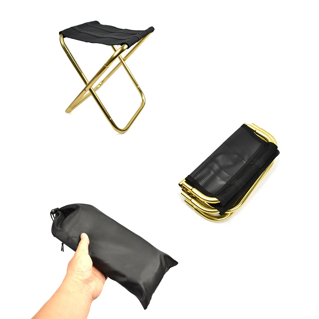 A261 Открытый Кемпинг складной стул светильник 7075 алюминиевый для рыбалки