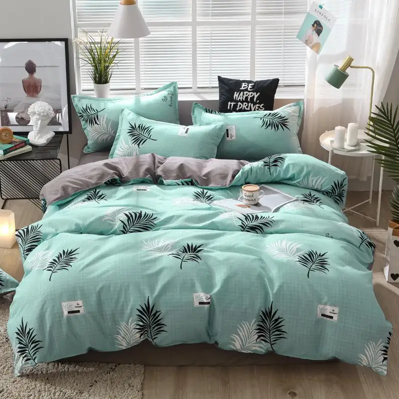 

57 Bedding set soft comfortable bed linens 3/4pcs duvet cover set pastoral bed sheet duvet cover super king queen full twin size