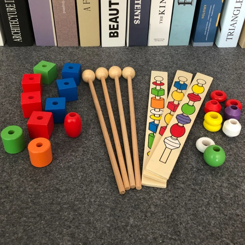 

Addition Subtraction Multiplication Division Count Block Toys Montessori Materials Wooden Bead Sequencing Block