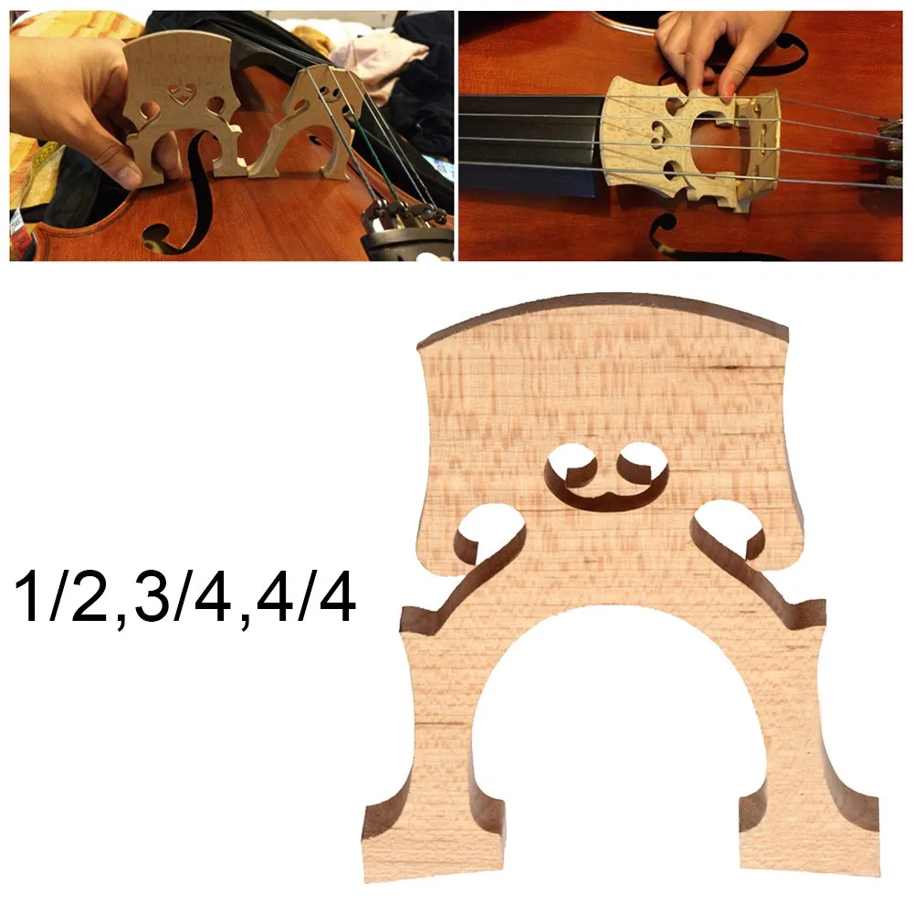 

Brand New High Quality Cello Bridge Size Bridge Maple High Feet Full Size 4/4 3/4 1/2 Universal Instrument Accessories