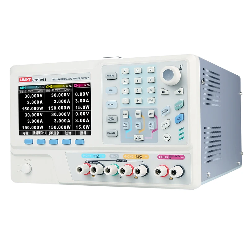 UNI-T UTP3303S/UTP3305S DC Регулируемый источник питания 4 3 дюймов TFT LCD дисплей